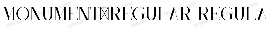 Monument-Regular Regular字体转换